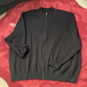 Lands end zip front sweater 4xl 58-60